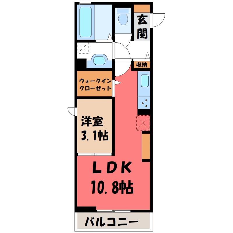 FORZA(1LDK/3階)の間取り写真