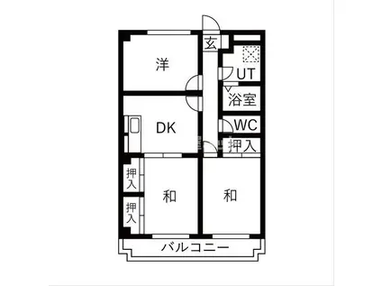 プラチナコート青山(3DK/4階)の間取り写真