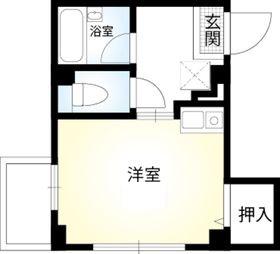 エスポワールハイム(ワンルーム/3階)の間取り写真