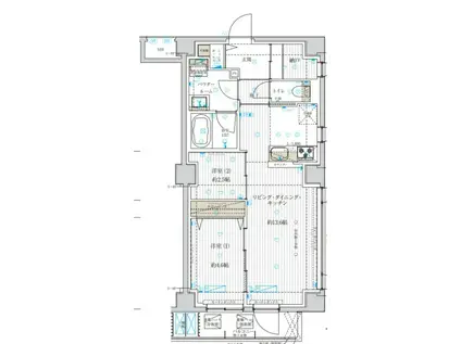 アスブルーム奥浅草(2LDK/6階)の間取り写真