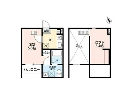 MIISA.2ND(1K/1階)の間取り写真