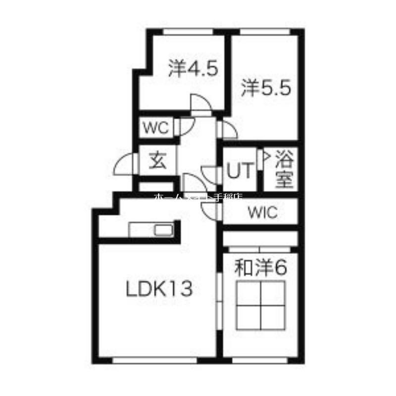 デイトナ(3LDK/5階)の間取り写真