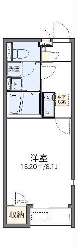 レオネクスト八代本町(1K/1階)の間取り写真