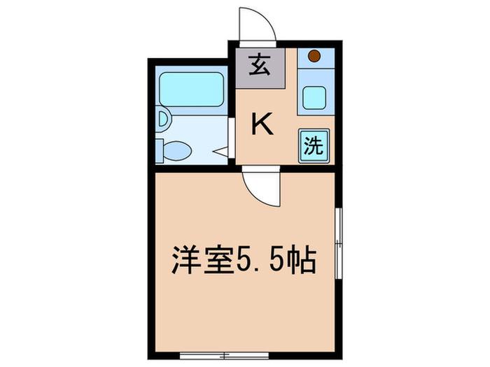 DRホームズ武蔵新城(1K/2階)の間取り写真