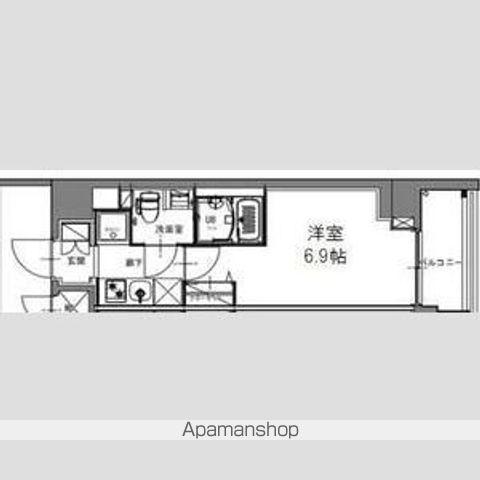 S-RESIDENCE横濱吉野町(1K/4階)の間取り写真