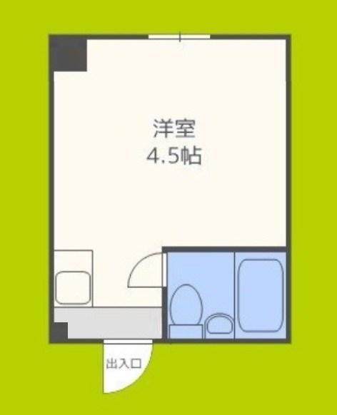 マンションコロンボ(ワンルーム/2階)の間取り写真