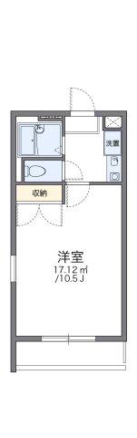 レオパレスプランドールII(1K/3階)の間取り写真