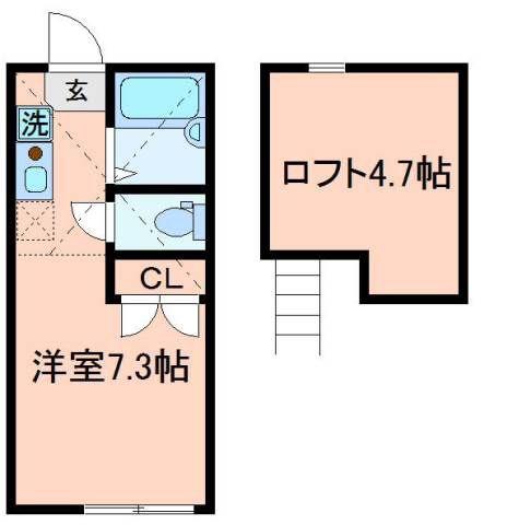 アペックス田端(ワンルーム/2階)の間取り写真