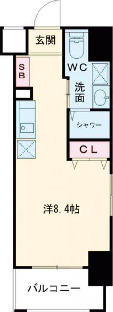 PLUM.YU(ワンルーム/7階)の間取り写真