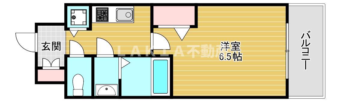 レジュールアッシュ アーバンリッシュ(1K/7階)の間取り写真