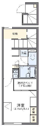 レオパレスK2(1K/2階)の間取り写真