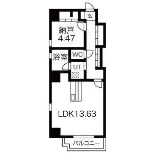 GHONMACHI(ワンルーム/4階)の間取り写真