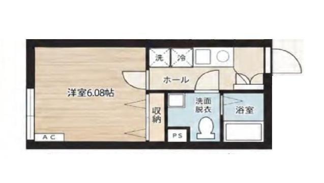 GRANIS巣鴨(1K/2階)の間取り写真