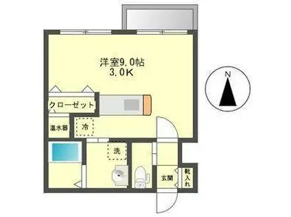 スペチアーレ札幌(1K/5階)の間取り写真
