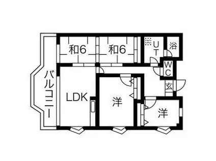 テラスハウゼェ小笹(4LDK/1階)の間取り写真