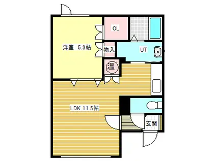ハイム194(1LDK/2階)の間取り写真