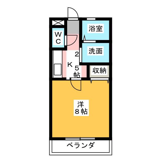 メゾネット(1K/1階)の間取り写真