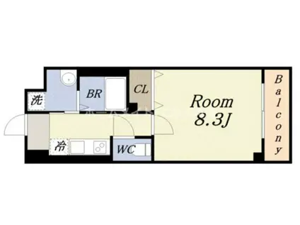 CION NISHIKUJYO(1K/5階)の間取り写真