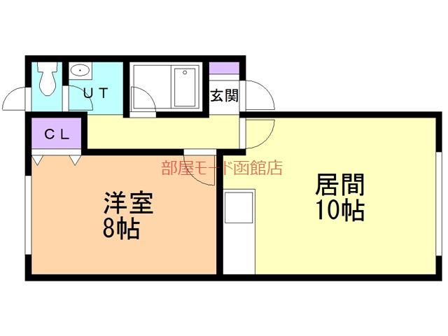レジェーロ藤(1LDK/1階)の間取り写真
