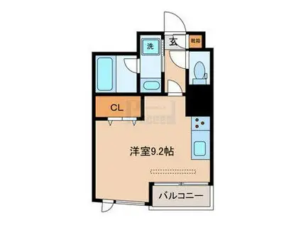 PRIMAVERA桜坂(ワンルーム/3階)の間取り写真