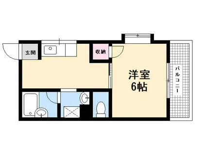 エム・シービル(1DK/2階)の間取り写真