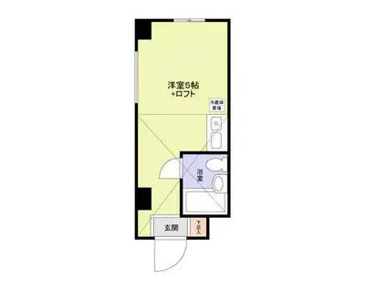 ダイヤモンドビル東日本橋第3(ワンルーム/1階)の間取り写真