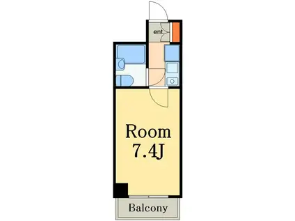 アーバンヒルズ船橋(1K/7階)の間取り写真
