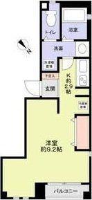 梅田淀屋橋MNT(1K/2階)の間取り写真