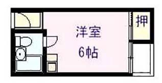 国分本町マンション(ワンルーム/2階)の間取り写真