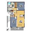 ファミリアーレ金屋(2LDK/3階)の間取り写真