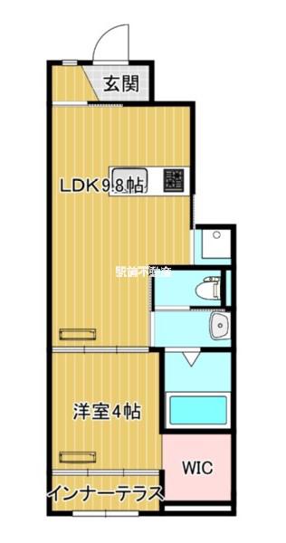 ANNA(1LDK/1階)の間取り写真