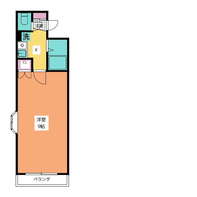 ドミール板橋本町(1K/3階)の間取り写真