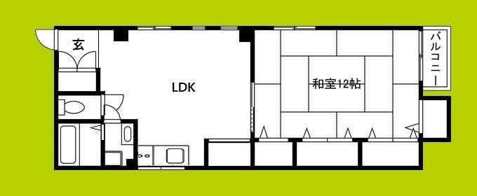 KS今川(1LDK/1階)の間取り写真