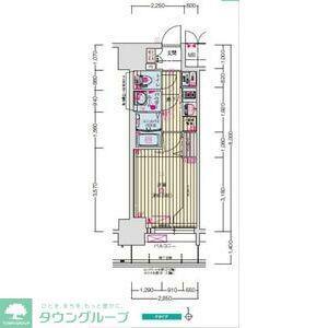 プレサンスTHE新栄(1K/8階)の間取り写真