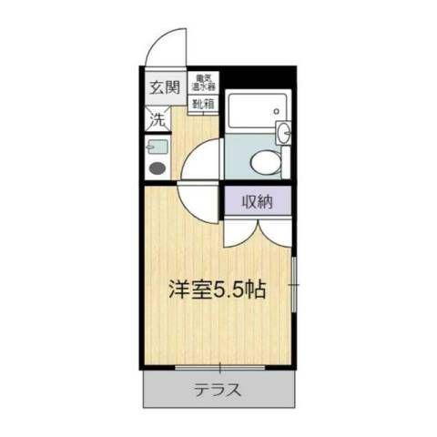 プチメゾン中央(1K/1階)の間取り写真