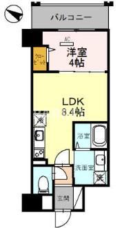 幸 COURT TSUKAMOTO(1LDK/3階)の間取り写真