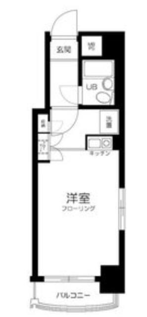ダイアパレス錦糸町第3(ワンルーム/8階)の間取り写真