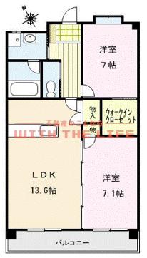 ステラ・コート参番館(2LDK/4階)の間取り写真