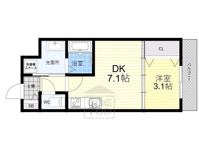 TOM-SOYA(1DK/3階)の間取り写真