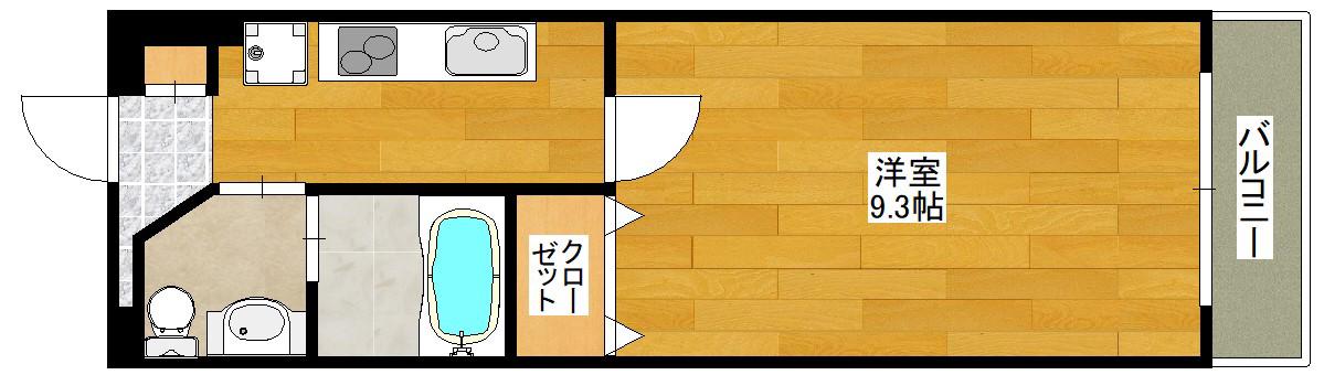 ESAKA・EST24(1K/7階)の間取り写真