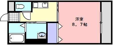 イノセントスクエア(1K/4階)の間取り写真
