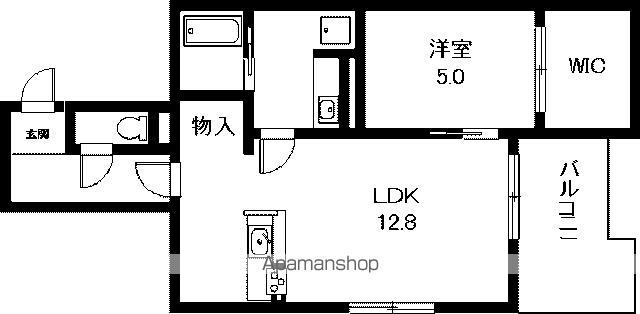 クレストリア(1LDK/2階)の間取り写真