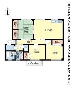 NASU34(3LDK/1階)の間取り写真