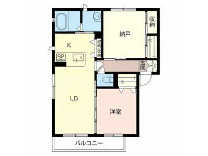 シャーメゾンフローラ(1SLDK/3階)の間取り写真