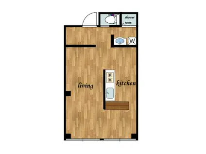 三愛ビル(ワンルーム/3階)の間取り写真