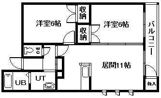 BASE14.6(2LDK/1階)の間取り写真