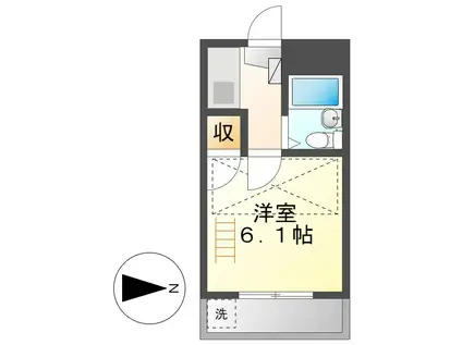 リエス森孝(1K/2階)の間取り写真