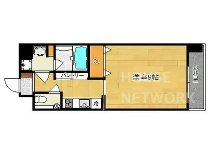 カンパネラ今出川(1K/3階)の間取り写真