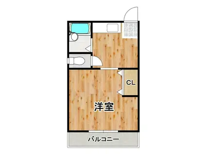 オレンジハイツ(2DK/4階)の間取り写真