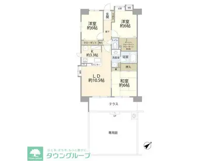 ウィズ志木南(3LDK/1階)の間取り写真